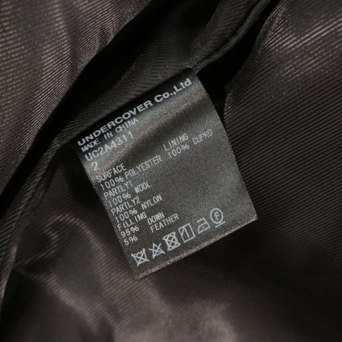 UNDERCOVER アンダーカバー 21AW KNカーデmix後ヨークダウンPeツイル