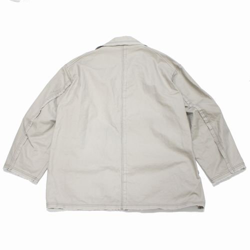 YOKE ヨーク 22SS CUT-OFF HALF COAT FOG WHITE カットオフ