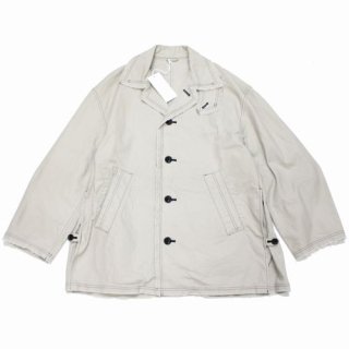 YOKE 衼 22SS CUT-OFF HALF COAT FOG WHITE åȥեϡե