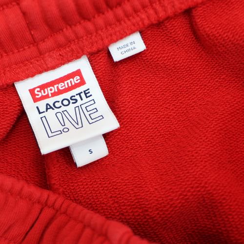 SUPREME 19AW LACOSTE Logo Panel Sweatshort ショートパンツ