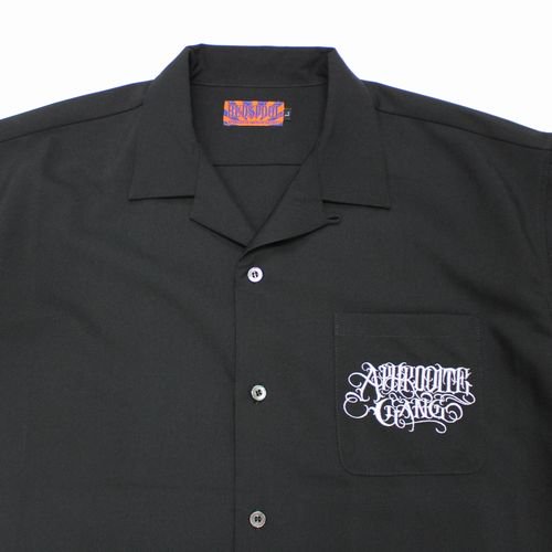 BUDSPOOL APHRODITE GANG CLASSIC LOGO S/S OPEN COLLAR SHIRT 