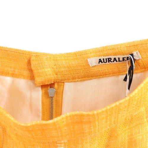 AURALEE オーラリー 20SS LINEN DOUBLE FACE FRINGE SKIRT