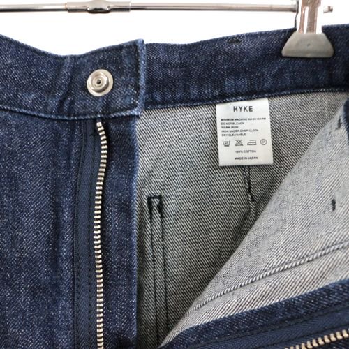 HYKE ハイク デニムベイカースカート 1 インディゴ - ブランド古着買取・販売unstitchオンラインショップ