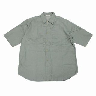 AURALEE ꡼ 22SS WASHED FINX HERRINGBONE HALF SLEEVED SHIRTS 