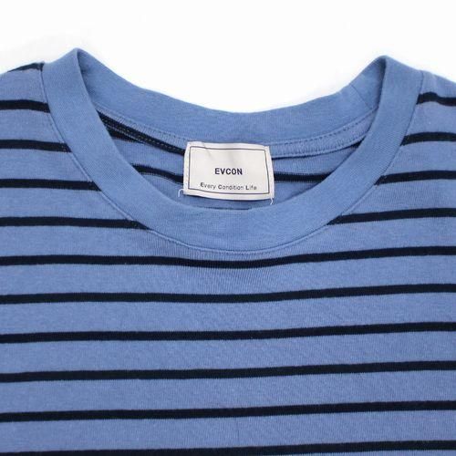 EVCON エビコン 22AW Border Wide S/S Tee Tシャツ - ブランド古着買取