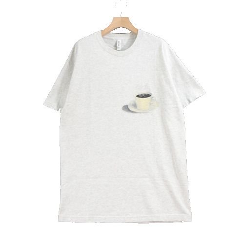 gourmet jeans グルメジーンズ グルメな美食T(珈琲) Tシャツ L グレー