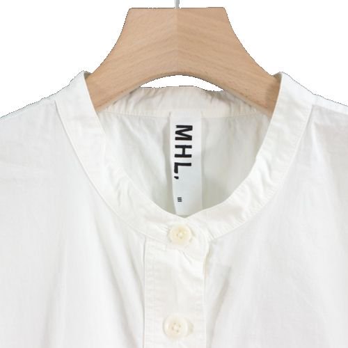 MHL. エムエイチエル 20SS COMPACT COTTON POPLIN 半袖 プルオーバー