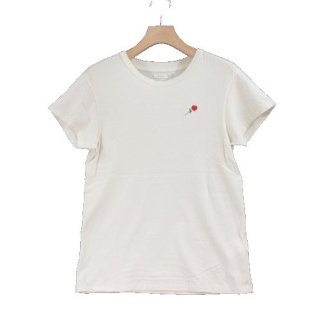 6397 シックススリーナインセブン バラ刺繍 Tシャツ XS オフホワイト