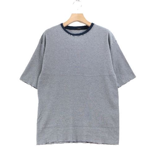 LENO リノ 20SS UNISEX HALF SLEEVE BORDER ボーダーTシャツ 0 ネイビー -  ブランド古着買取・販売unstitchオンラインショップ