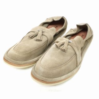 SINGH AND SON シンアンドアン KISHTEE LOAFER DOUBLE CREPE SOLE BEIGE 8 ローファー シューズ