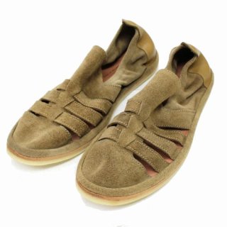 SINGH AND SON シンアンドアン MADRAS SANDALS DOUBLE CREPE SOLE LT.BROWN 8 スエードグルカサンダル
