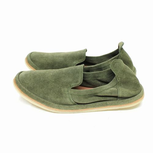 SINGH AND SON シンアンドサン KISHTEE SLIP ON OLIVE 6 スエード