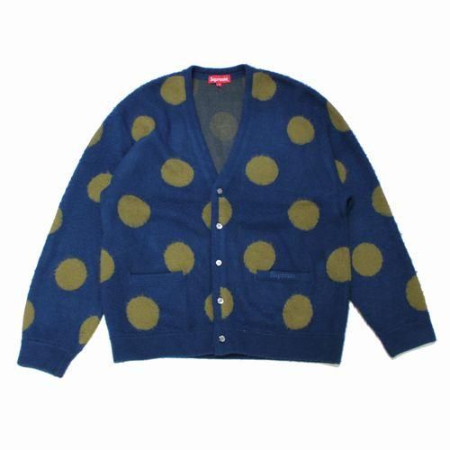 Supreme Brushed Polka Dot Cardigan-