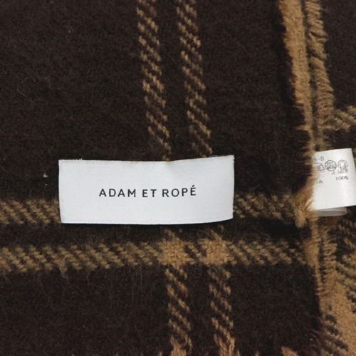 ADAM ET ROPE アダムエロペ チェック ストール マフラー - ブランド古着買取・販売unstitchオンラインショップ