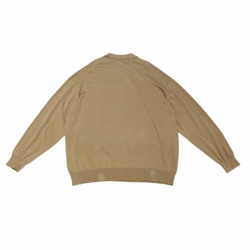 Graphpaper グラフペーパー 21SS Suvin Oversized L/S Polo