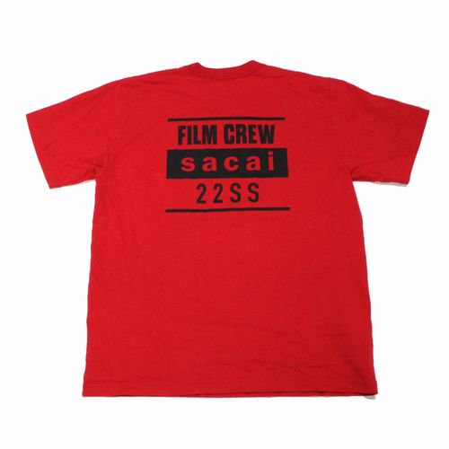 sacai サカイ 22SS Film Crew T-shirt Tシャツ - ブランド古着買取・販売unstitchオンラインショップ