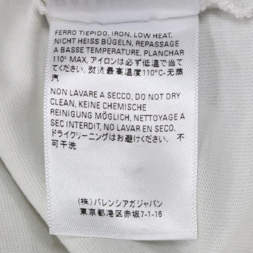 バレンシアガ Tシャツ クリーニング表記 ドライクリーニングボクシーT