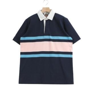 BARBARIAN СХꥢ SHORT SLEEVE RUGBY SHIRTS - COLLAGE STRIPES 饬 M ͥӡ
