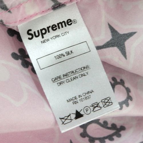 Supreme Bandana Silk Shirt シュプリーム　バンダナ