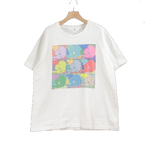 south for F 17-6 サウスフォーエフセブンティーシックス DUMBO Tシャツ ホワイト -  ブランド古着買取・販売unstitchオンラインショップ