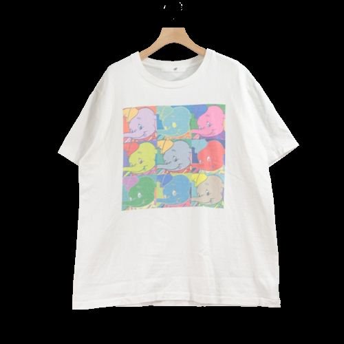 south for F 17-6 サウスフォーエフセブンティーシックス DUMBO Tシャツ ホワイト -  ブランド古着買取・販売unstitchオンラインショップ