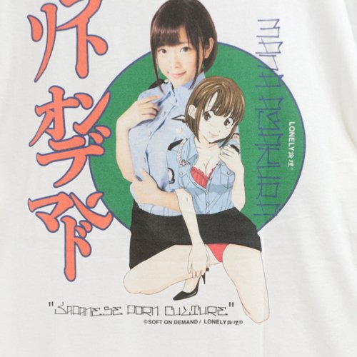 LONELY 論理 × SOFTON DEMAND 紗倉まな Tシャツ L ホワイト - ブランド