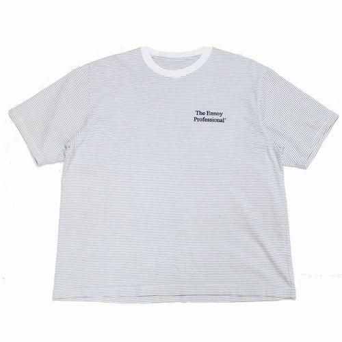 ennoyL/S BORDER T-SHIRTS (BLACK × WHITE)