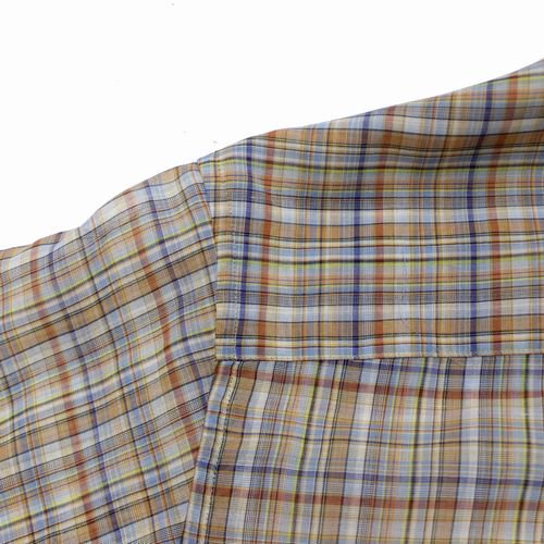 AURALEE オーラリー 21SS WOOL RECYCLE POLYESTER SHEER CHECK SHIRTS ...