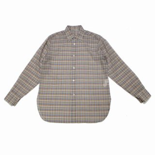 AURALEE ꡼ 21SS WOOL RECYCLE POLYESTER SHEER CHECK SHIRTS