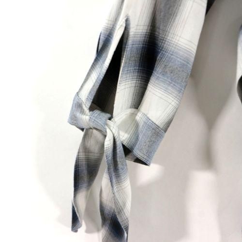 PHEENY フィーニー 17SS レーヨンオンブレチェックガウン