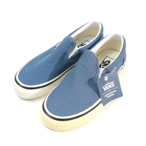 VANS ヴァンズ Classic Slip-On 9 Og Navy ANAHEIM FACTORY スリッポン エラ 23cm ダークブルー -  ブランド古着買取・販売unstitchオンラインショップ