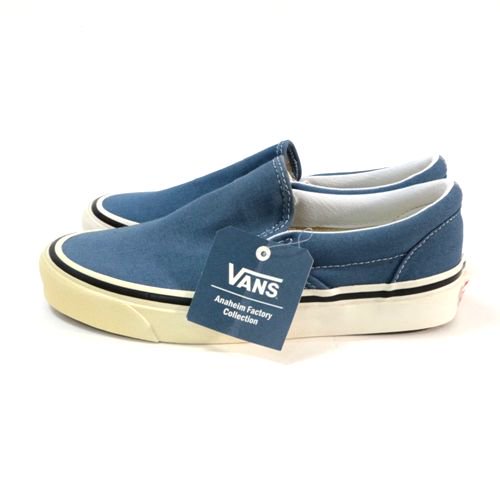 VANS ヴァンズ Classic Slip-On 9 Og Navy ANAHEIM FACTORY スリッポン エラ 23cm ダークブルー -  ブランド古着買取・販売unstitchオンラインショップ