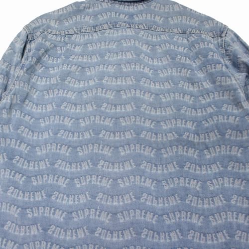 Supreme シュプリーム 22SS Arc Jacquard Denim Shirt デニムシャツ