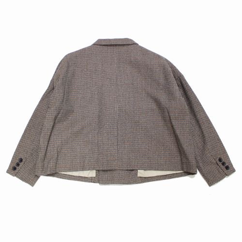 nest Robe ネスト ローブ 18AW ガンクラブチェックダブルブレストジャケット F ブラウン -  ブランド古着買取・販売unstitchオンラインショップ