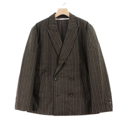 Sheba シーバ 20AW TUXEDO ストライプダブルテーラードジャケット 2