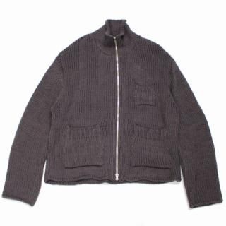 ENCOMING 󥫥ߥ 22AW KNITTED HIGH NECK BLOUSON ϥͥå ˥å ֥륾 M ֥饦