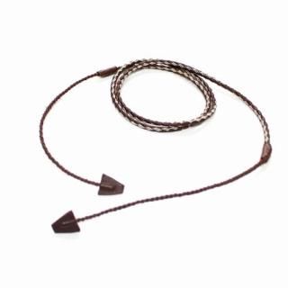 MARIARUDMAN ޥꥢɥޥ Hand Twisted Leather And Pewter Rope Bracelet ֥쥹å ֥饦