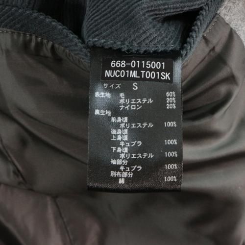 Super140s nano universeメルトンシングルPコート NANO universe（ナノユニバース）の「SUPER140'SメルトンシングルP