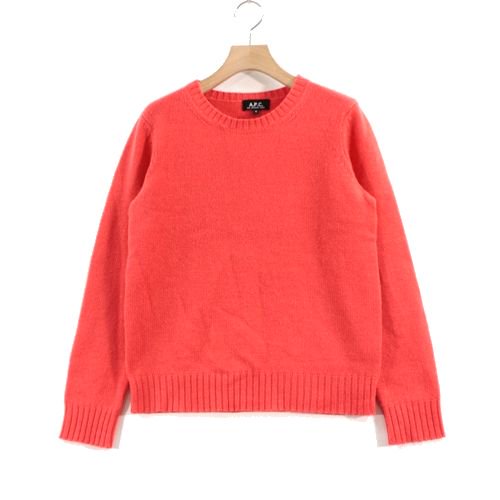 A.P.C. アーペーセー ウールニット M レッド - ブランド古着買取・販売