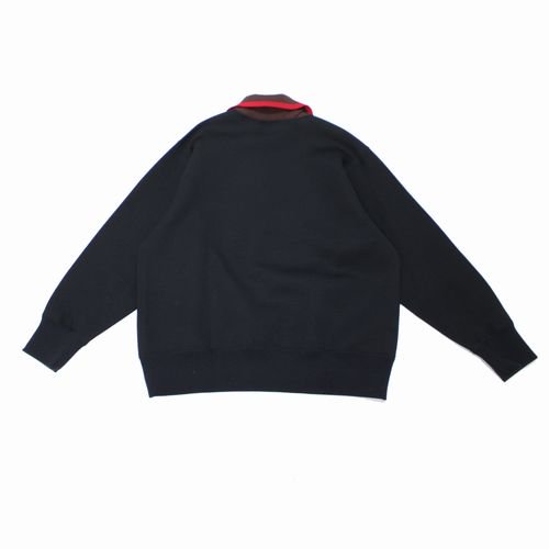 Kolor カラー 22AW 襟付きスウェットシャツ ニット 1 ブラック