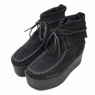 PALM ANGELS �� Clarks �ѡ��२�󥸥��륹 ���顼���� 20AW Wallacraft Hi ���ӡ� �֡��� UK4 �֥�å�