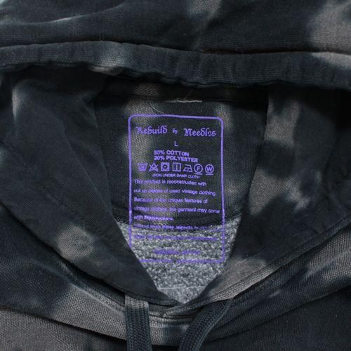 Rebuild by Needles リビルドバイニードルス 22AW 5 Cuts Hoody - B&W