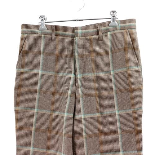 DISCOVERED ディスカバード 20AW Check wool pants チェックウールパンツ 3 ブラウン -  ブランド古着買取・販売unstitchオンラインショップ