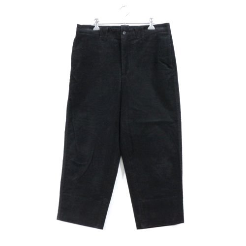 AUBETT オーベット 20AW CORDUROY BOX TROUSERS コーデュロイパンツ L ブラック -  ブランド古着買取・販売unstitchオンラインショップ