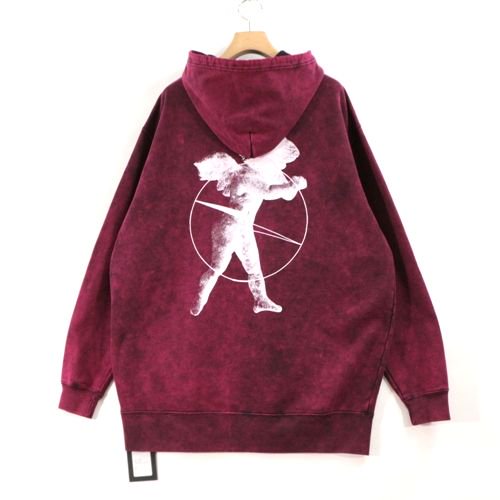 th products ティーエイチ プロダクツ 21AW HOODIE PRAY ブリーチ パーカー 3 レッド -  ブランド古着買取・販売unstitchオンラインショップ