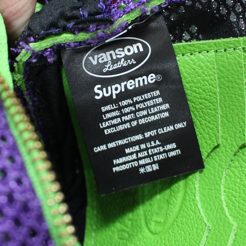 Supreme シュプリーム 22SS Vanson Leathers Cordura Mesh Wrist Bag