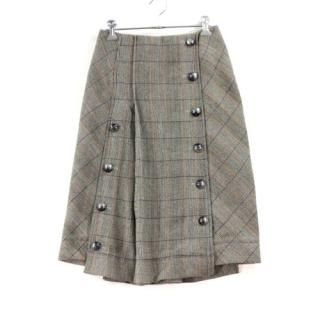 Chloe  19AW Kilt Inspired Check Pleated Skirt In Stretch Wool å   34