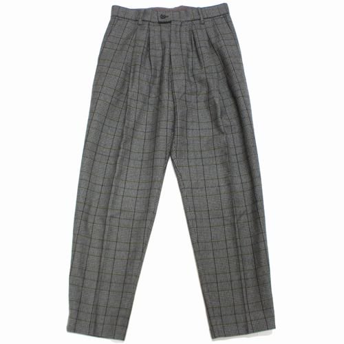 Stein シュタイン 20AW WIDE TAPERED TROUSERS Glen Check グレン 
