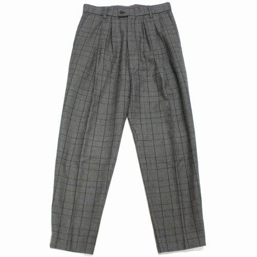 Stein シュタイン 20AW WIDE TAPERED TROUSERS Glen Check グレン