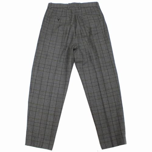 Stein シュタイン 20AW WIDE TAPERED TROUSERS Glen Check グレン 